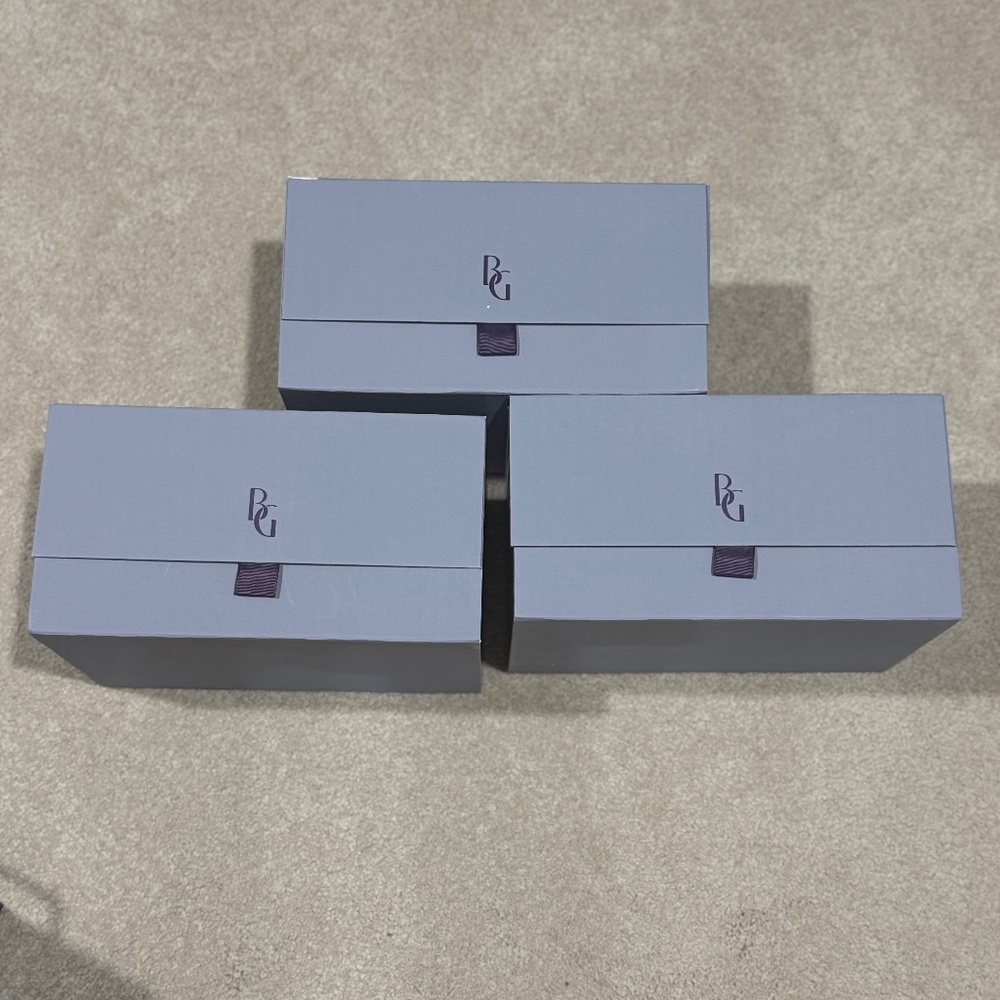 Bergdorf Goodman Purple Logo Gift Boxes - 3 Available  1 Box per purchase 1 Size